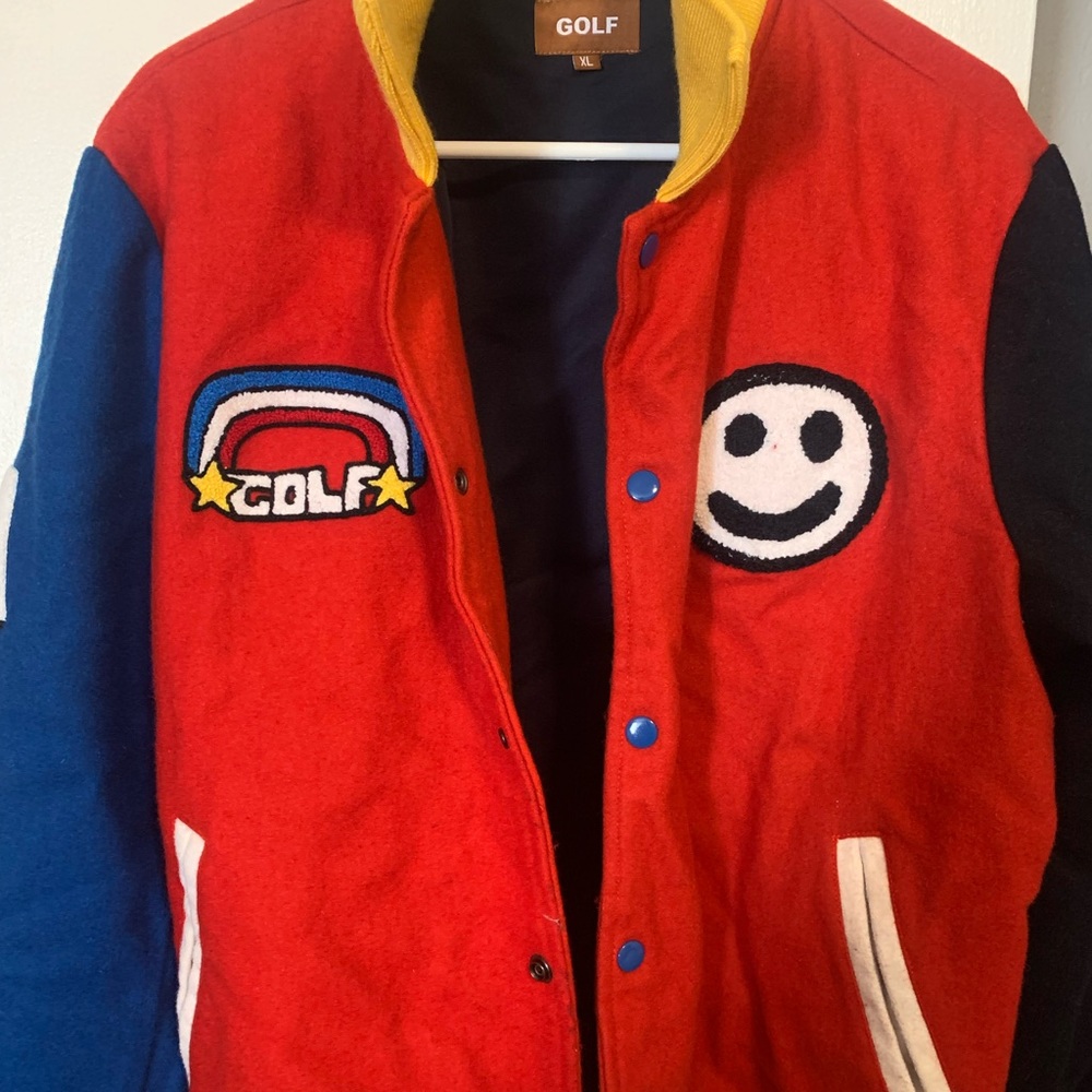 Golf Jacket varsity style multi color so stylish
